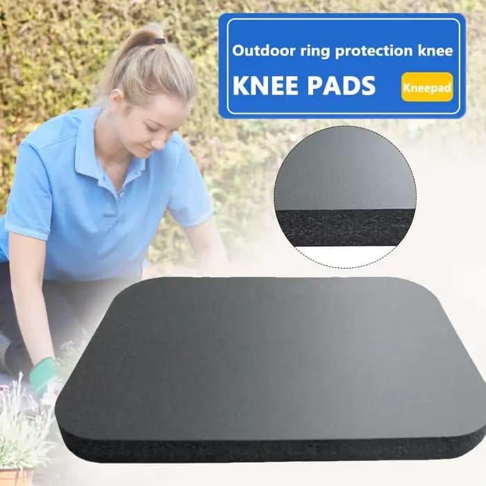 Coussin de protection noir pour genoux en éponge