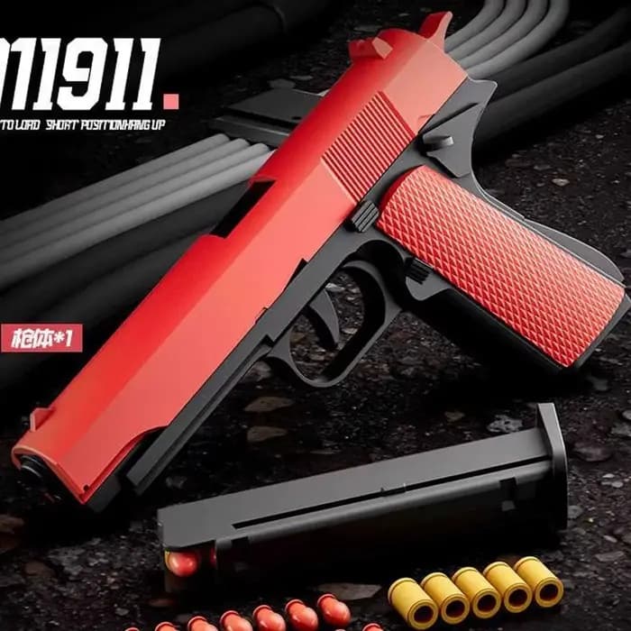 Enfants lanceur jouet pistolet coquille éjection balle molle pistolet peut être disparu pistolet extérieur CS arme tir pistolet jouet jeu cadeau de noël