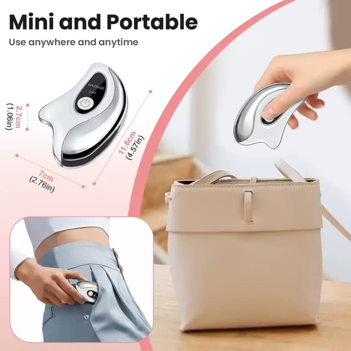 Appareil de Massage Facial LED Guasha pour Lifting et Rajeunissement