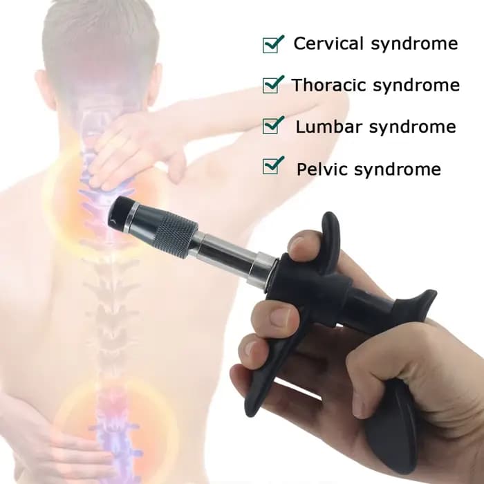 Nouvel outil de chiropratique : pistolet de massage manuel portable efficace pour soulager les douleurs dorsales et améliorer la mobilité des membres.