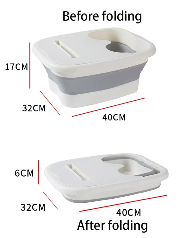 Bain de pieds pliable, seau de Massage