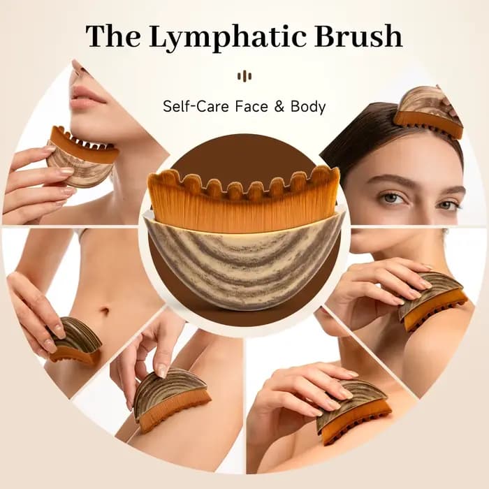 Brosse de massage lymphatique pour le visage