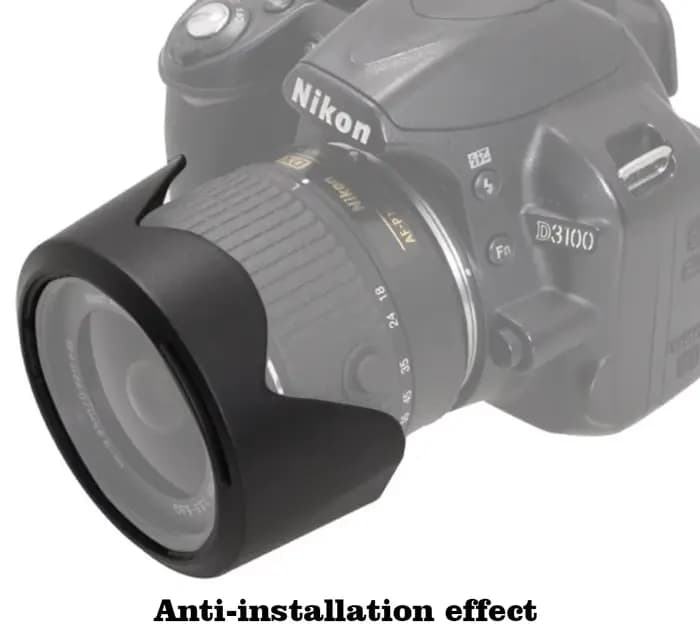 HB-N106 HB N106 HBN106 pare-soleil 55MM caméra réversible Lente accessoires pour Nikon D5600 D3400 D5500 D3300 D3200 AF-P18-55