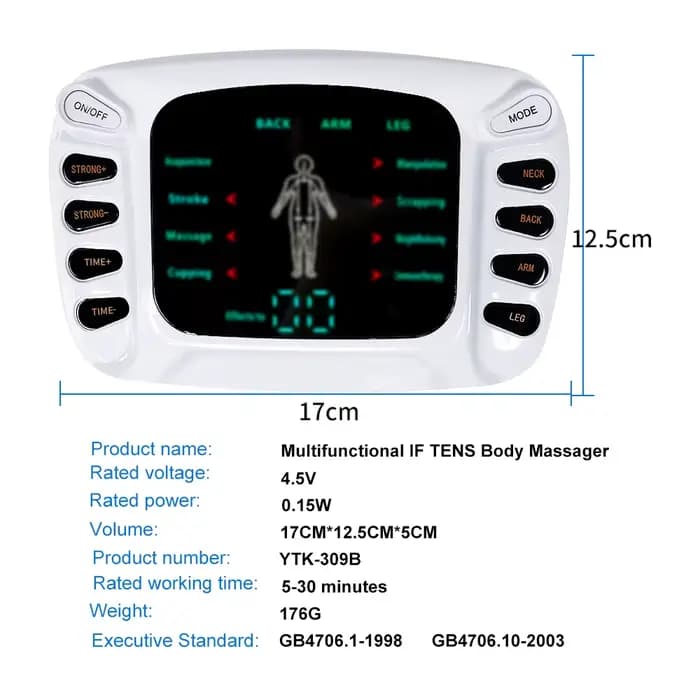 Stimulateur musculaire EMS TENS à double canal