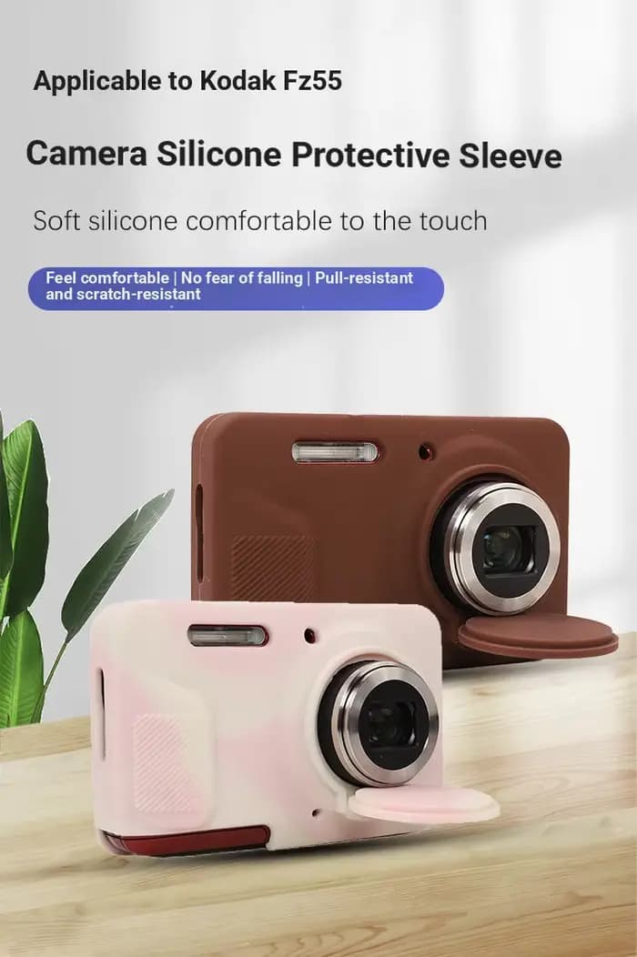 Sac pour appareil photo Kodak FZ55, étui de protection en silicone, capuchon d'objectif FZ55, coque souple résistante aux rayures et aux chutes