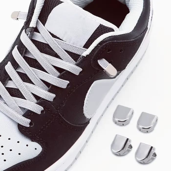 2 paires de lacets de chaussures sans cravate lacets élastiques baskets lacets de Tennis sans attaches enfants adultes 6mm lacet plat chaussures accessoires