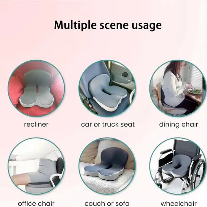 Coussin de siège ergonomique avec dossier