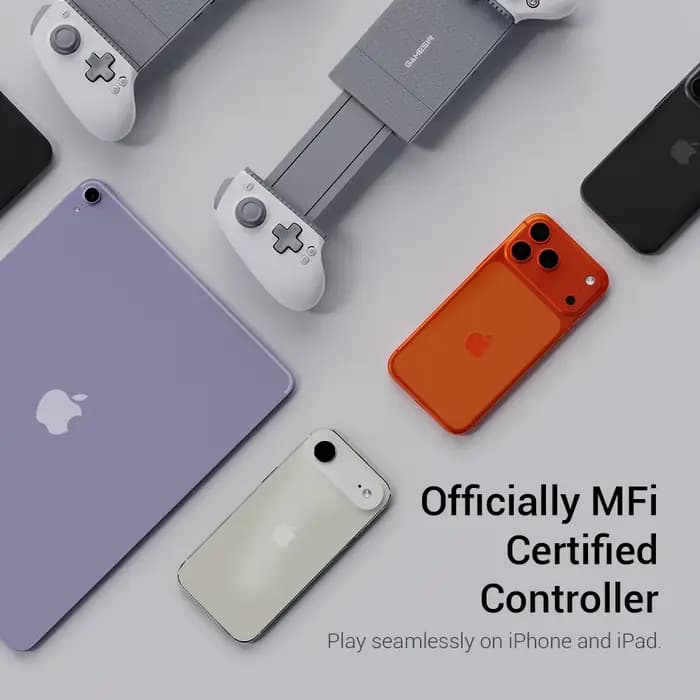 Manette de jeu Gamesir G8+ MFI pour iPhone, iPad mini, téléphone mobile, contrôleur de jeu Type C, certifiée officiellement par Apple
