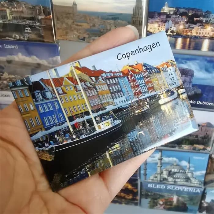 Aimants de réfrigérateur en papier enduit, souvenir touristique, Marseille, Amsterdam, Crotia, Pays-Bas, ommage, Espagne, Belgique, Italie, cadeau de voyage, décor