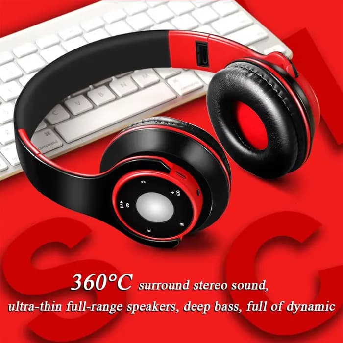 Lecteur MP3 intégré casque de sport casque stéréo Bluetooth sans fil avec Microphone écouteur casque pour la course à pied salle de sport