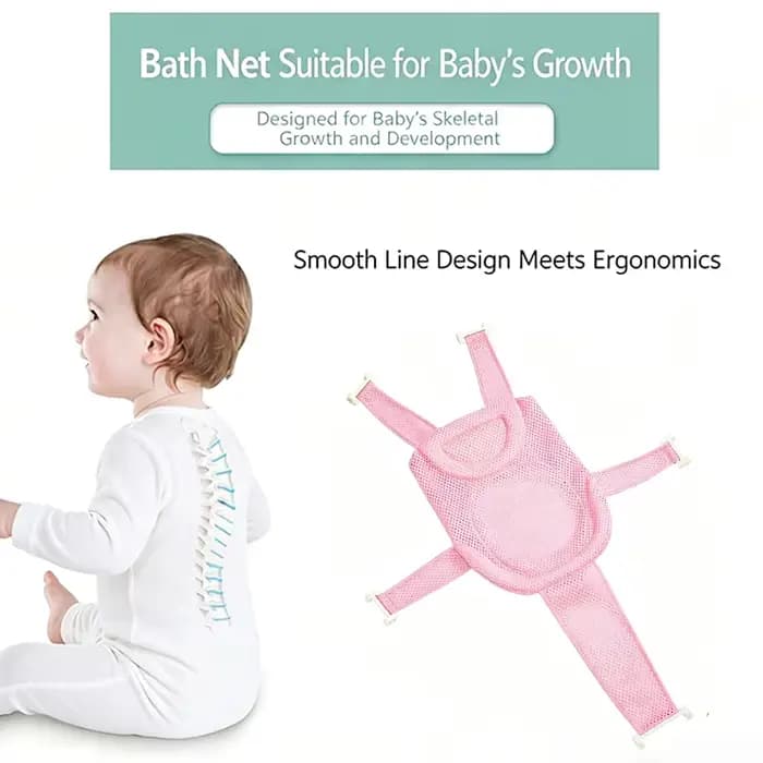 Coussin de bain pour bébé, tapis de bain pour nouveau-né, support de baignoire, filet flottant antidérapant pour l'été, tapis de bain réglable à cinq points