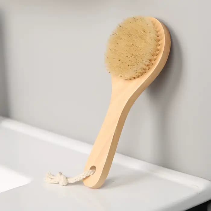 Brosse corporelle en bois de bambou