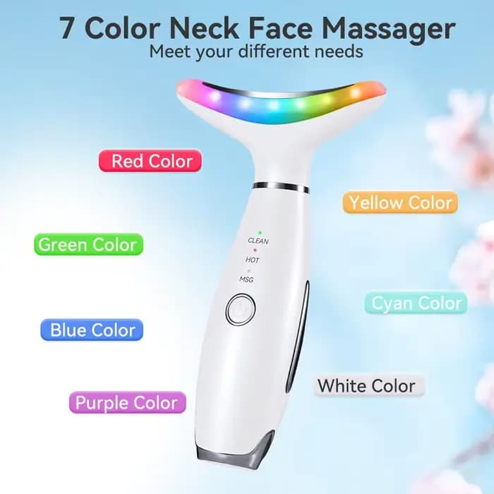 Masseur facial anti-rides 7 couleurs