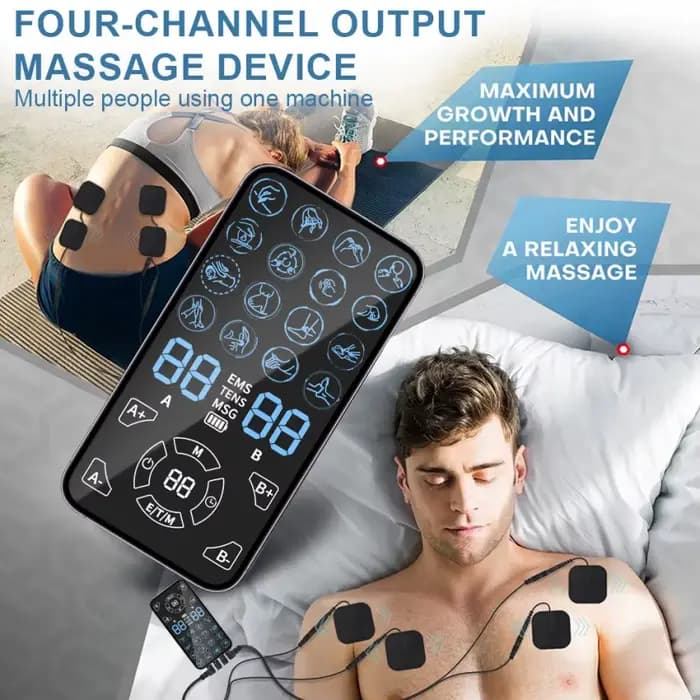 Appareil TENS à double canal pour soulager la douleur