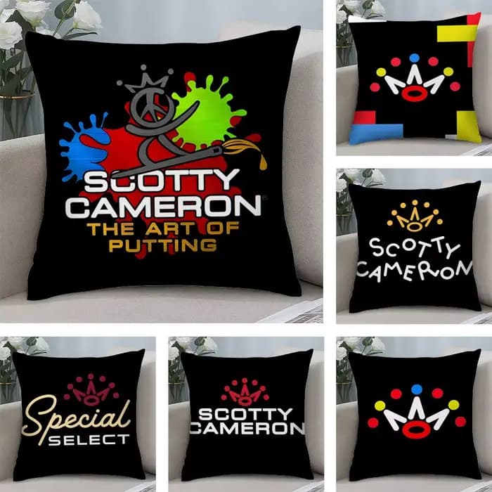 Housse de coussin SCOTTY CAMERON, tissu en peluche doux, imprimé Double face, pour canapé, toutes saisons, décoration d'intérieur, cadeau