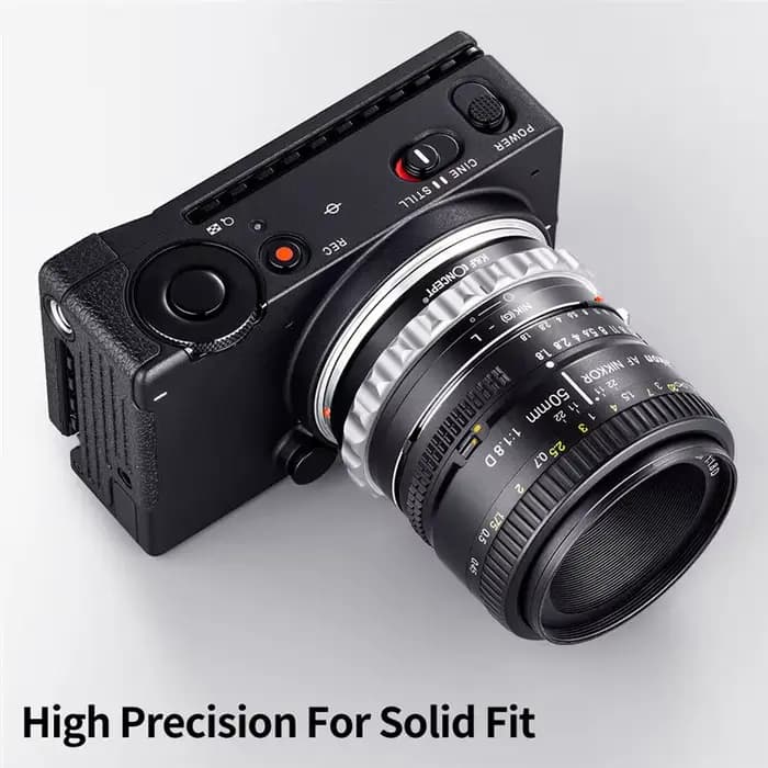 Adaptateur d'objectif K&F CONCEPT Nik(G) vers appareil photo L pour objectifs Nikon G F AI vers boîtiers d'appareil photo Sigma Leica Panasonic L, mise au point manuelle