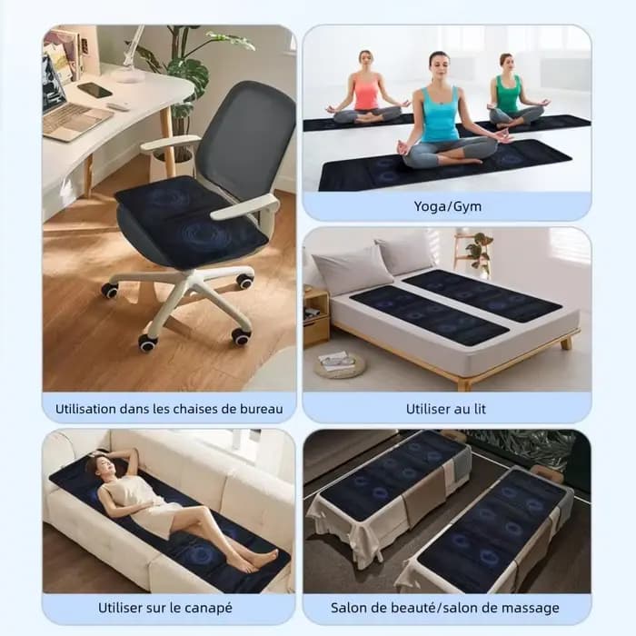Tapis PEMF 200x60cm, dispositif de thérapie magnétique PEMF
