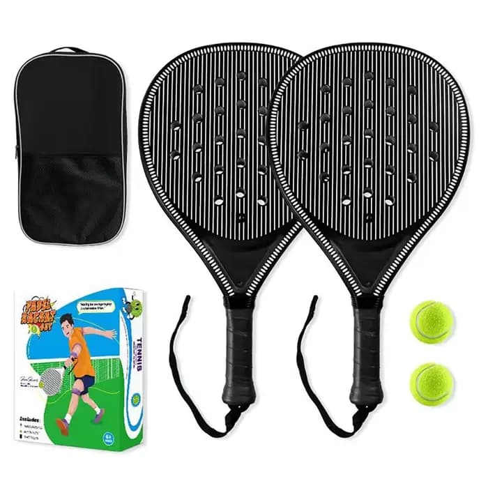 Raquette de tennis |   Raquette de padel, en fibre de carbone ultra légère, avec une forte élasticité et une bonne qualité