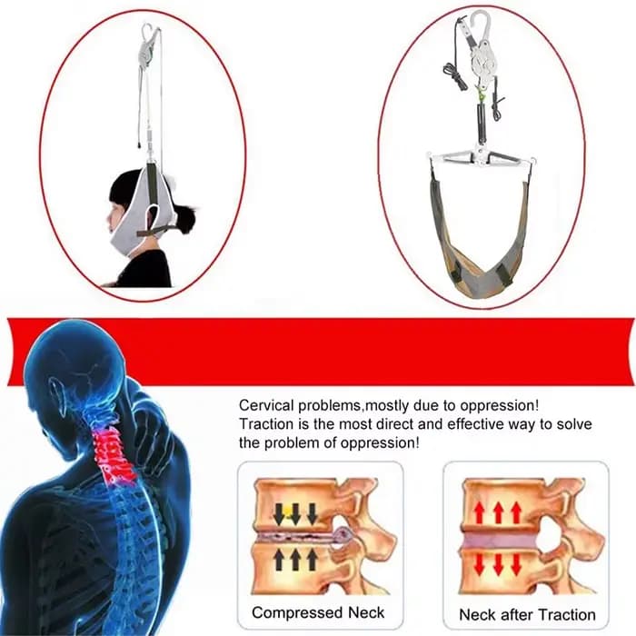 Kit de dispositif de traction cervicale sur la porte