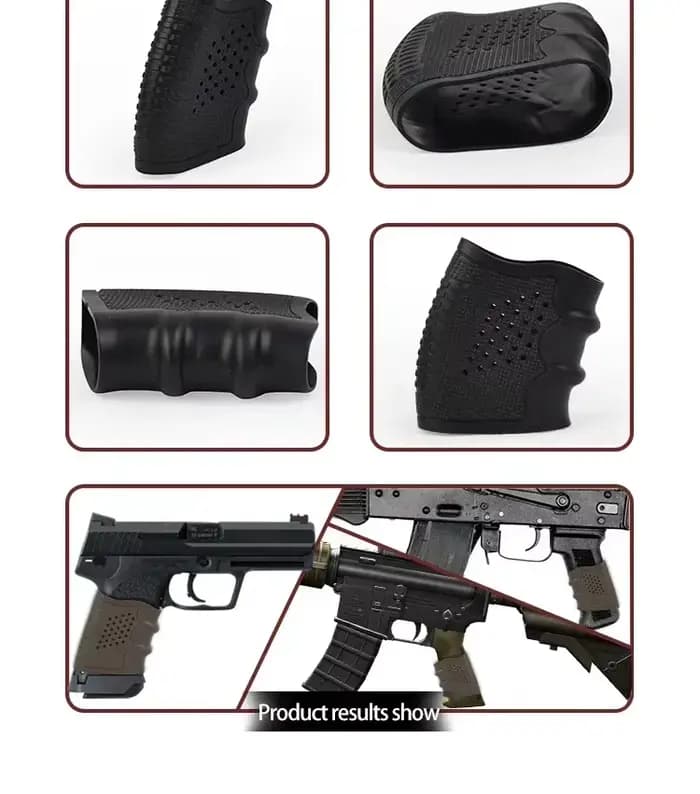 Manchon de gant antidérapant en caoutchouc, poignées de pistolet, support de couvercle de protection, accessoires pour pistolet jouet