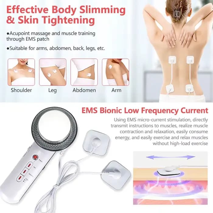 Masseur corporel ultrasonique infrarouge 3 en 1 EMS