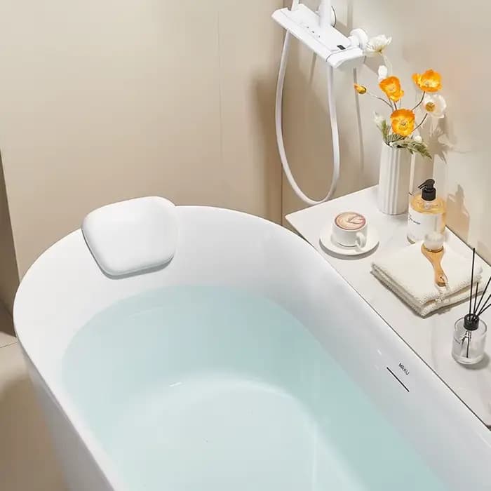 Oreiller de baignoire doux et antidérapant