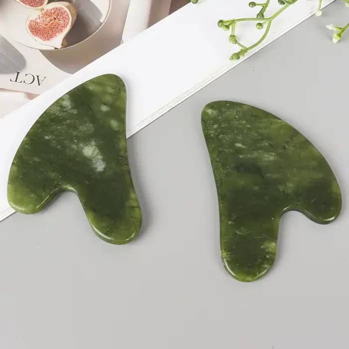 Outil de massage Gua Sha en jade Xiuyan
