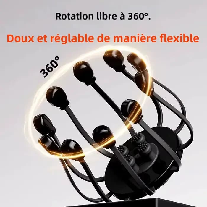 Masseur de tête électrique Octopus à 10/14 griffes