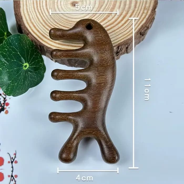 Cuir chevelu détendre méridien peigne de Massage antistatique Circulation sanguine tête