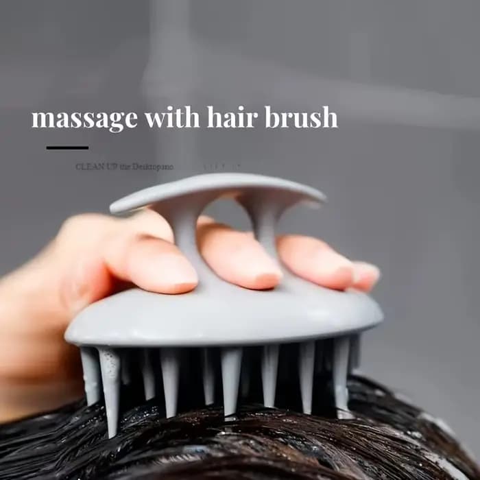 Brosse de massage du cuir chevelu en silicone