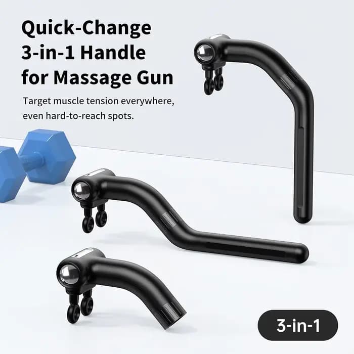 Pistolet de massage électrique à double tête détachable