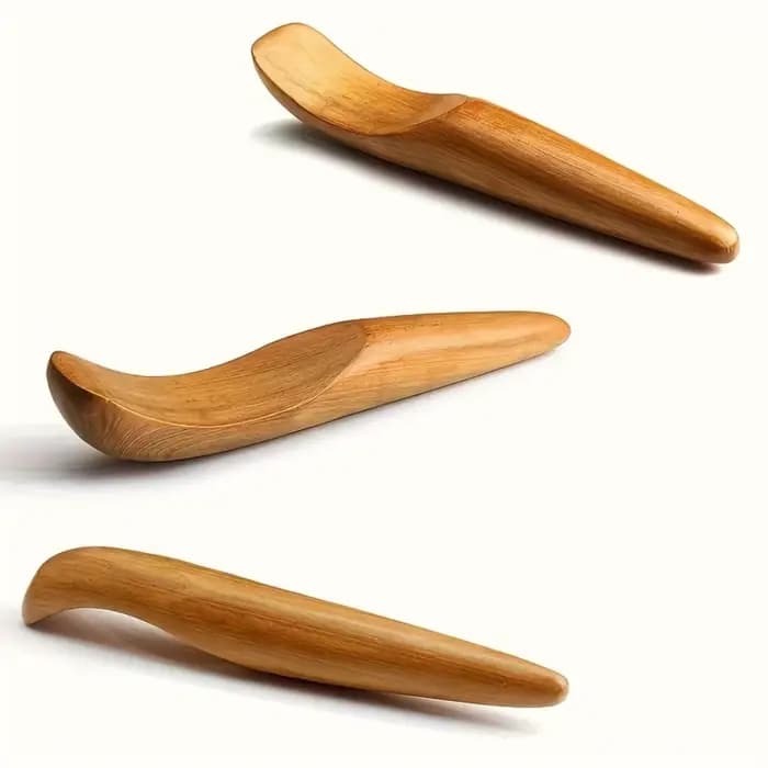 1 bâton de massage en bois portable