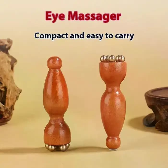 Bâton de massage pour les yeux en laiton Lotus