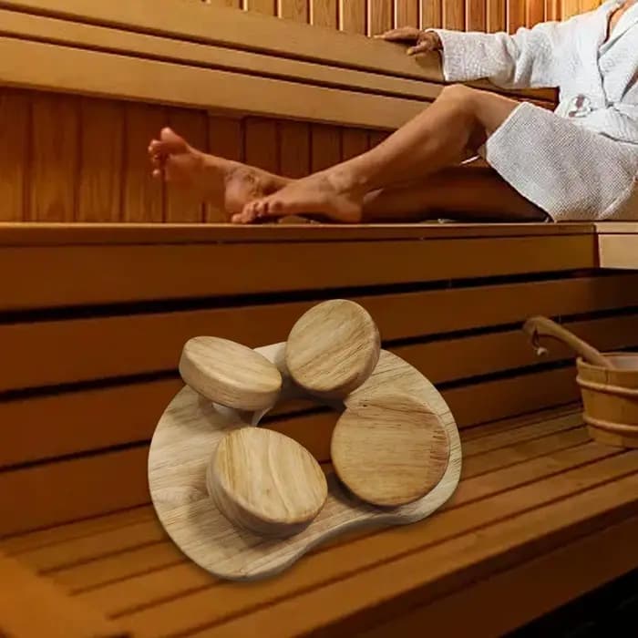 Appui-tête de sauna avec dossier