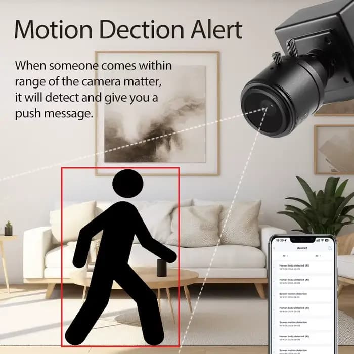 Revotech 5MP caméra IP 2.8-12mm objectif Zoom manuel intérieur Mini Type H.265 POE HD système de vidéosurveillance de sécurité caméra de Surveillance vidéo