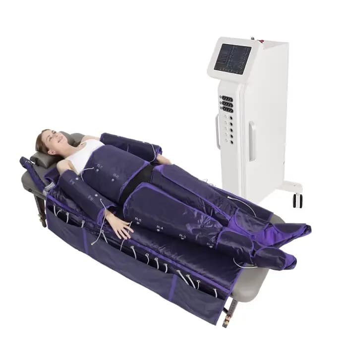 Machine professionnelle de drainage lymphatique de pressothérapie de stimulateur musculaire d'ems 3 en 1
