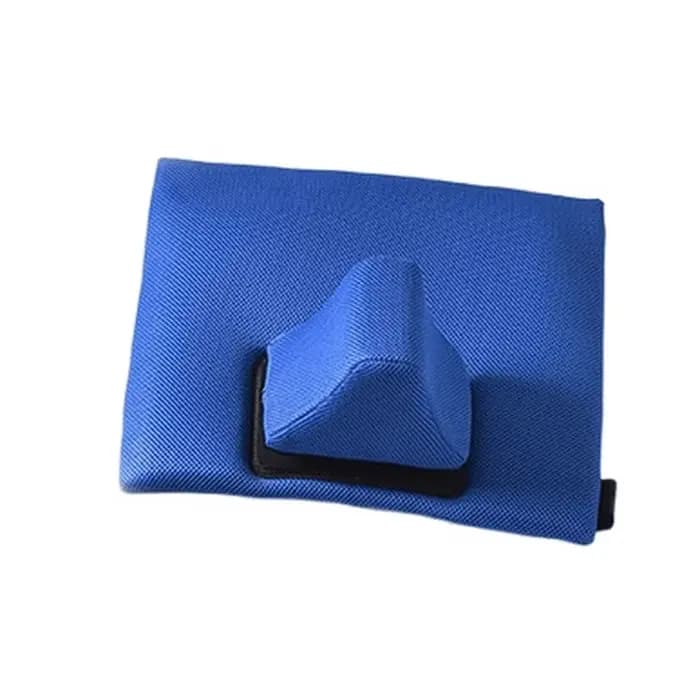 Coussin de siège réglable pour fauteuil roulant, Anti-pression, coussin limiteur élastique avec housse amovible et lavable, maille bleue et noir