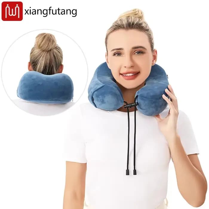 Coussin chauffant de voyage pour le cou
