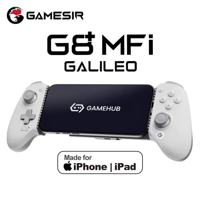 Manette de jeu Gamesir G8+ MFI pour iPhone, iPad mini, téléphone mobile, contrôleur de jeu Type C, certifiée officiellement par Apple