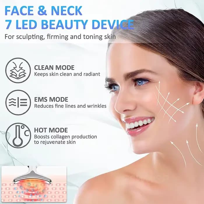Appareil de beauté 7 en 1 pour le visage et le cou
