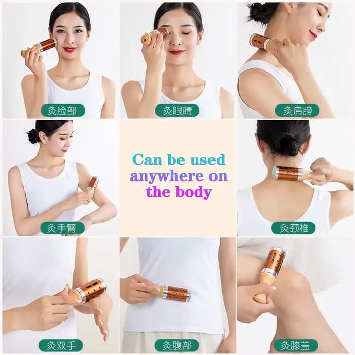 Tige de Moxibustion en Jade pour le visage