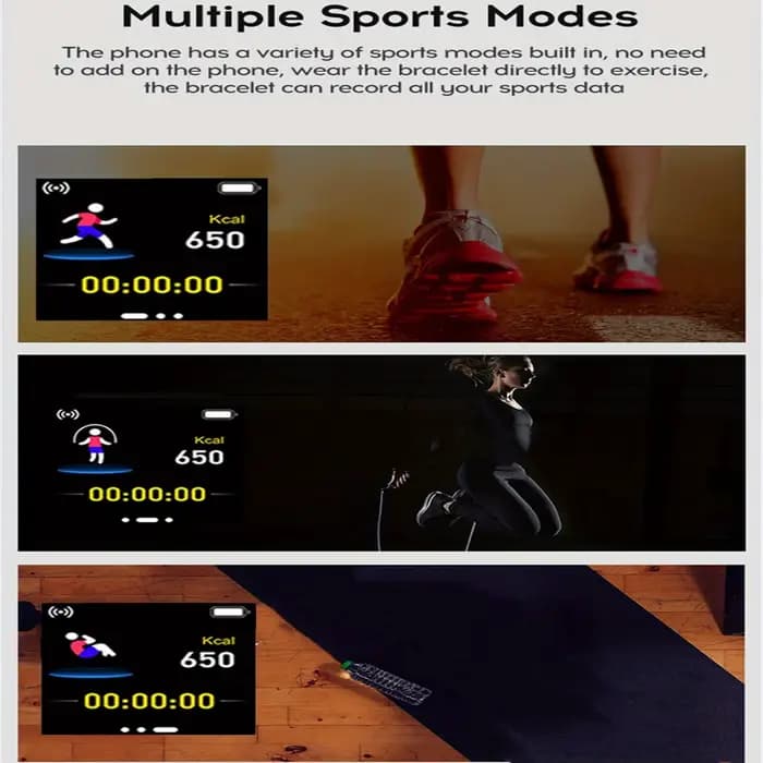 Montre intelligente de sport pour hommes et femmes, bracelet connecté, lecteur de contrôle de la musique, moniteur de sommeil, moniteur de pas de fitness, réveil, Y68 D20