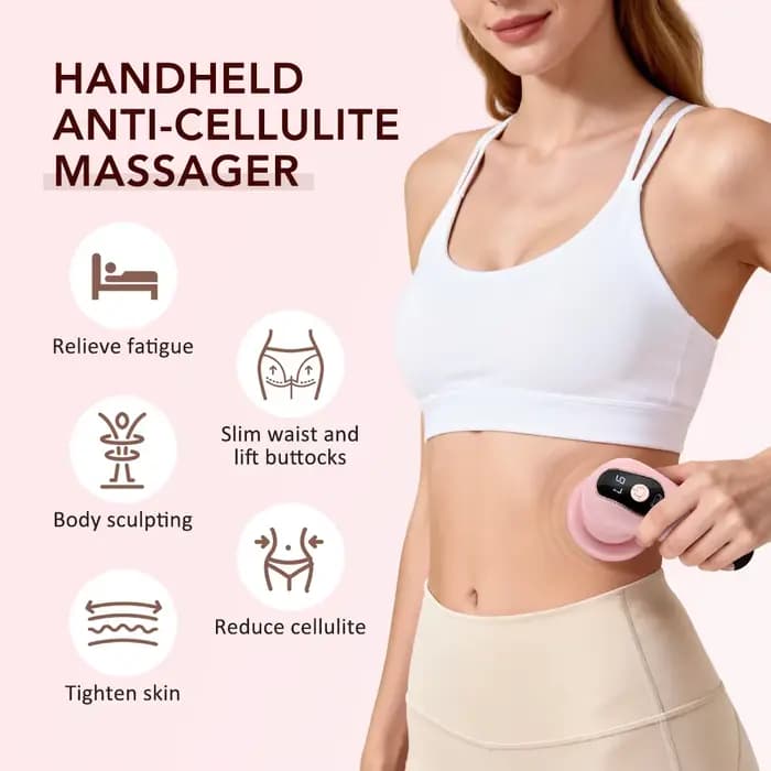 Masseur corporel, bâton de massage portable avec 5 têtes de massage
