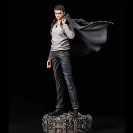 NOUVEAU Figurine d'Action Anime L'Attaque des Titans Eren Jaeger 30cm, Statue du Corps d'Exploration Jaeger, Modèle Poupée Jouet Noël