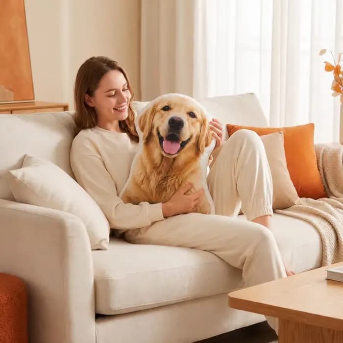 Coussin personnalisé avec photo d'animal