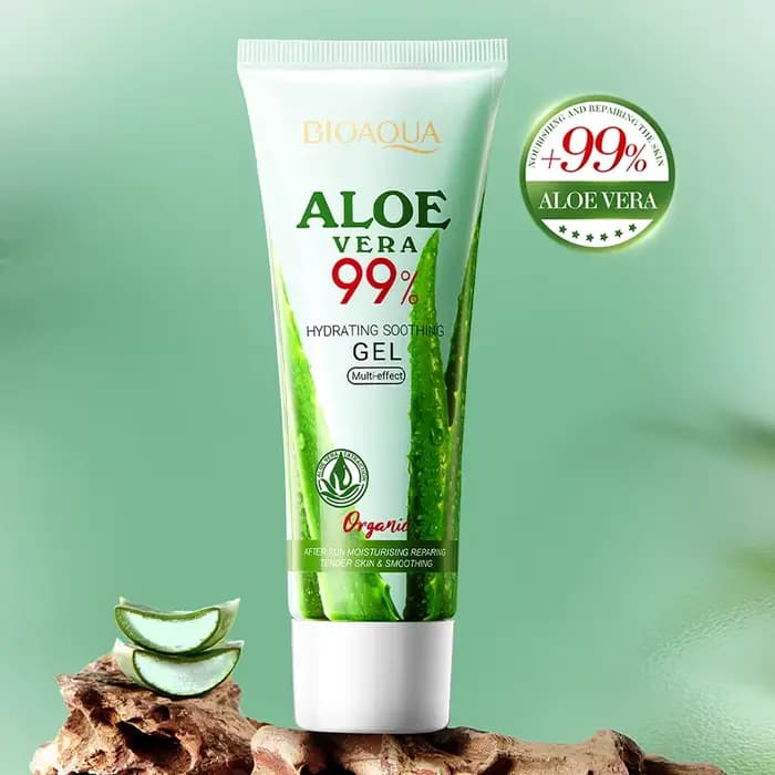 Gel apaisant à l'aloe vera BIOAOUA pour le visage et le corps
