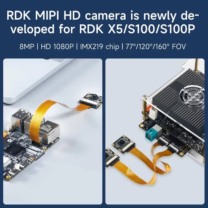 Yahboom – Module de caméra RDK MIPI HD 77/120/160, Angle de champ de vision en option avec Interface CSI pour la reconnaissance robotique AI à monter soi-même