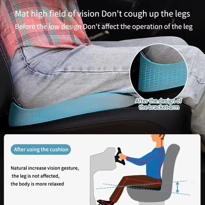 Coussin orthopédique antidérapant en mousse à mémoire de forme