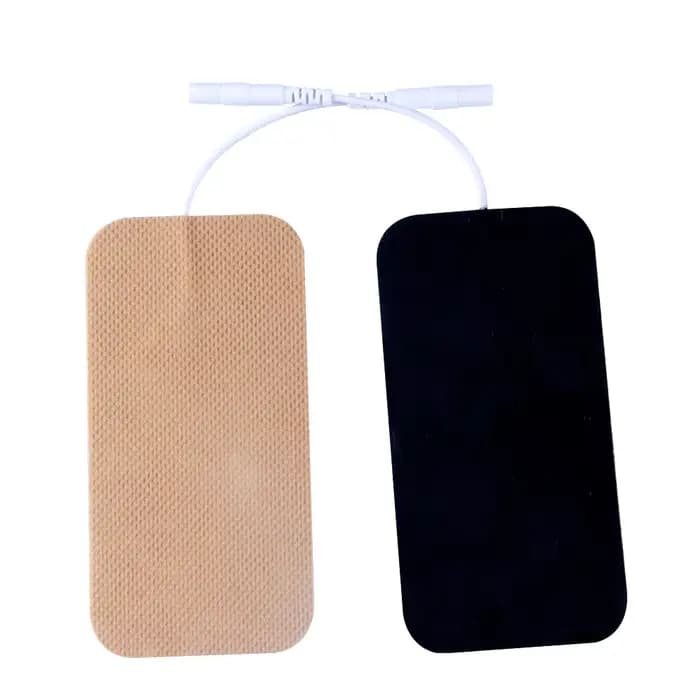 10 paires d'électrodes TENS 5*10cm avec trou de prise 2.0mm pour Machines TENS/EMS