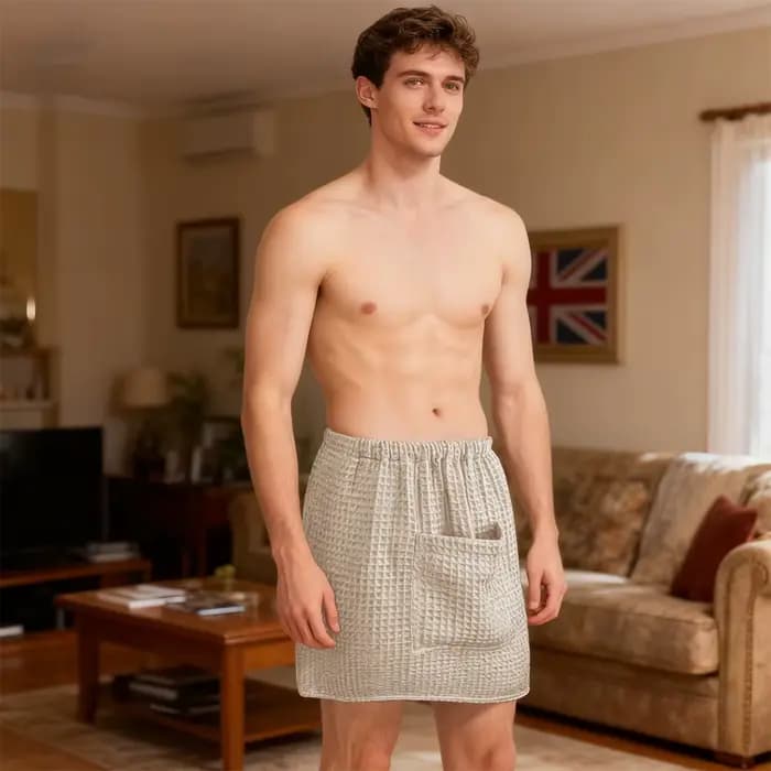 Serviette peignoir ultra douce pour hommes, très absorbante et sans perte, idéale pour la douche, le spa, la maison et les voyages. parfait pour la salle de sport,